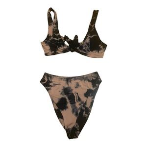 Dippin' Daisy's Black and Tan Bikini Size Smal
